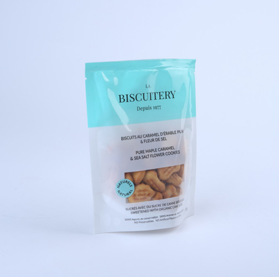 le sachet en plastique imprimé fait sur commande de preuve d'odeur tiennent la fenêtre claire pour le biscuit, la sucrerie .coffee, mauvaises herbes