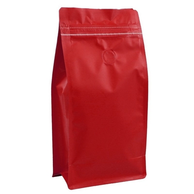 Poche de empaquetage d'emballage de thé de sac de fond plat du café 1000g de papier d'aluminium avec la valve