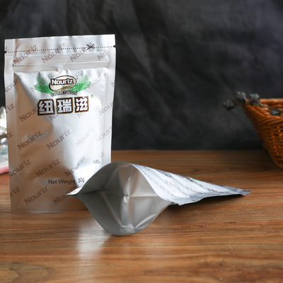 La serrure mate de fermeture éclair d'ODM tiennent les poches de papier rescellables de la poche BRC