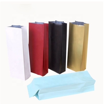 Valve de dégazage debout de manière de la poche une de papier aluminium Gusseted de côté de joint de quadruple de la chaleur