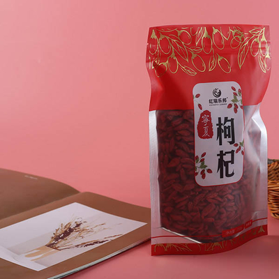 Le papier d'emballage d'écrous de boeuf 50g compostable tiennent la poche avec la fenêtre