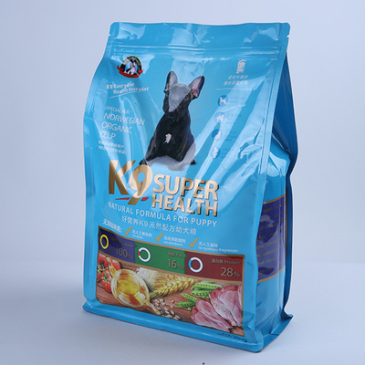 La serrure de fermeture éclair de sac d'emballage alimentaire d'animal familier de Mylar Edibles se tiennent vers le haut de la poche
