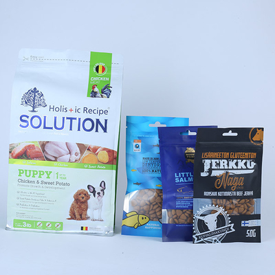 de l'animal familier 0.5kg d'emballage alimentaire du sac 1000g de fond plat de support poche