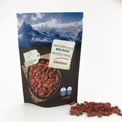 Matte Plastic Aluminum Foil 25g rescellable tiennent des poches pour l'emballage alimentaire