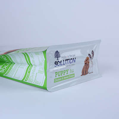 Poche en plastique rescellable d'aliments pour chiens de la tirette 1000g de sac d'emballage alimentaire de l'animal familier 25g