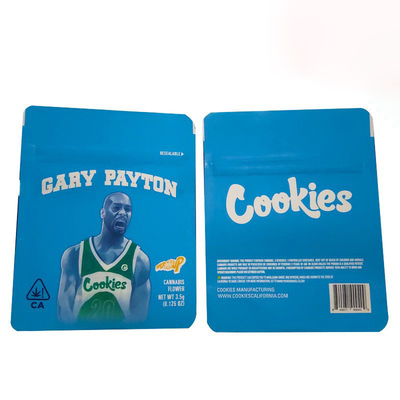 L'aluminium comestible 3.5g Mylar personnalisable de mauvaise herbe de preuve met en sac l'aluminium Mini Pouches de 7g Mylar