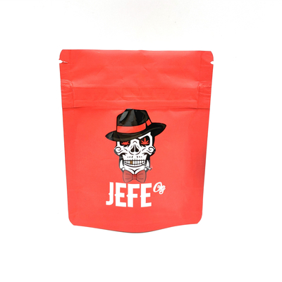 L'aluminium comestible 3.5g Mylar personnalisable de mauvaise herbe de preuve met en sac l'aluminium Mini Pouches de 7g Mylar