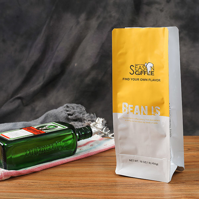 Le support de fond plat de la tirette 60mic de catégorie comestible vers le haut des sacs à thé de poudre de Morinaga de poche emballent le café avec la valve