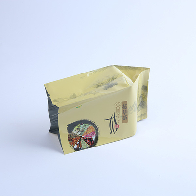 L'emballage imprimé fait sur commande écologique du côté 6oz de gousset met en sac les sacs rescellables faits sur commande