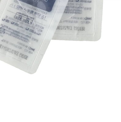sachet liquide de 2ml 3ml 5ml empaquetant le sachet jetable d'emballage de gel d'alcool de 75%