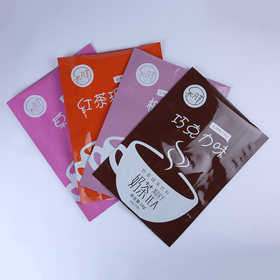 Sac plat trois du joint latéral en plastique mou 60mic Matt Laminating Pouches Tea Packaging