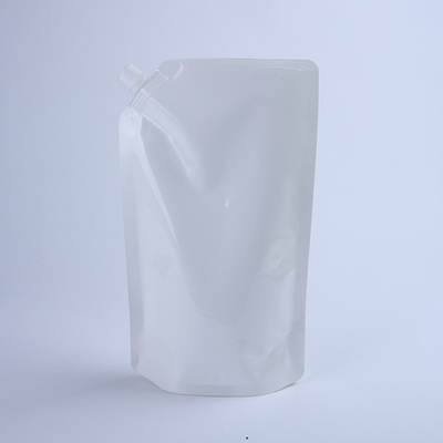 Doypack 60mic a jailli le support de liquide vers le haut de la poche d'emballage de poudre de détergent de blanchisserie de poches