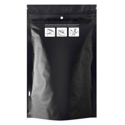Sacs noirs et blancs de Mylar de Matte Laminating Pouches 180mic de sacs résistants zip-lock d'enfant