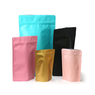 Sac en plastique argenté de papier aluminium de Mylar de fermeture éclair de Matt Light Food 50g de poches en aluminium de serrure