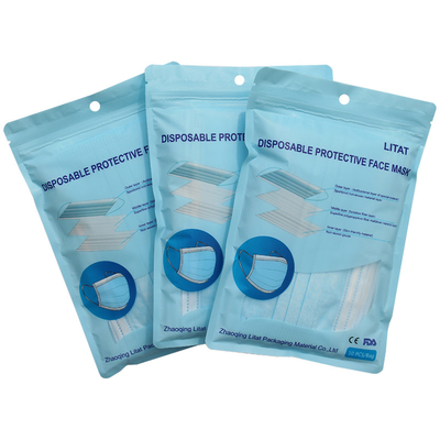 La tirette rescellable de BRC met en sac de poly sacs rescellables pour l'emballage de masque